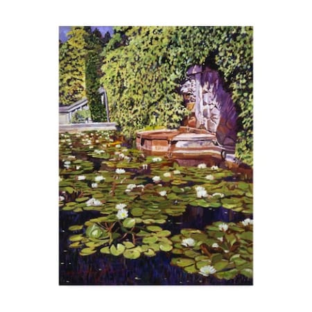 David Lloyd Glover 'Lion'S Head Fountain' Canvas Art,24x32